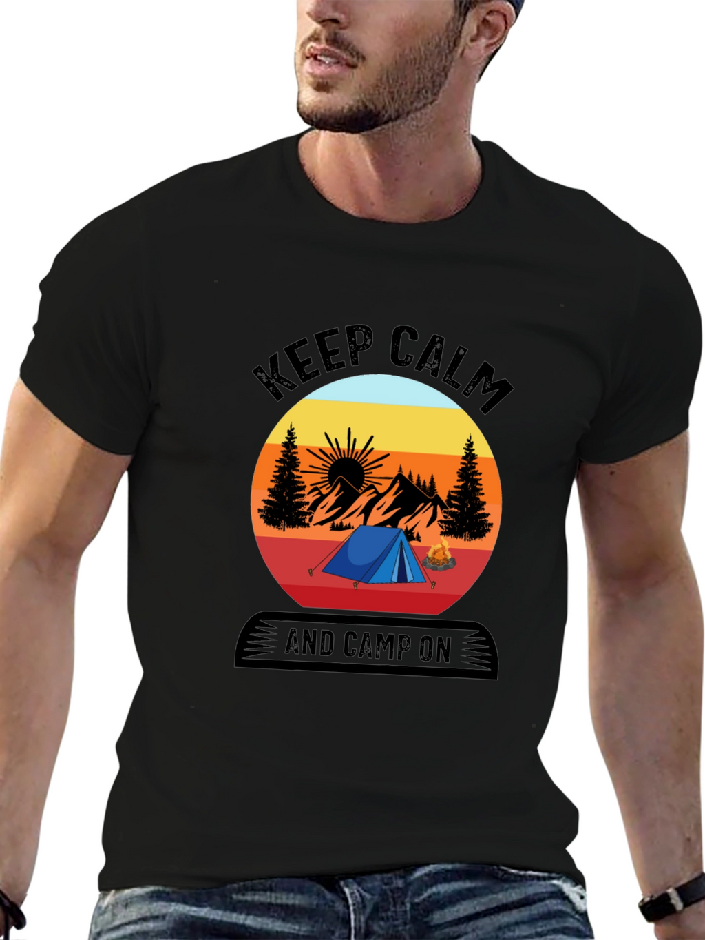 Keep Calm and Camp On T-Shirt