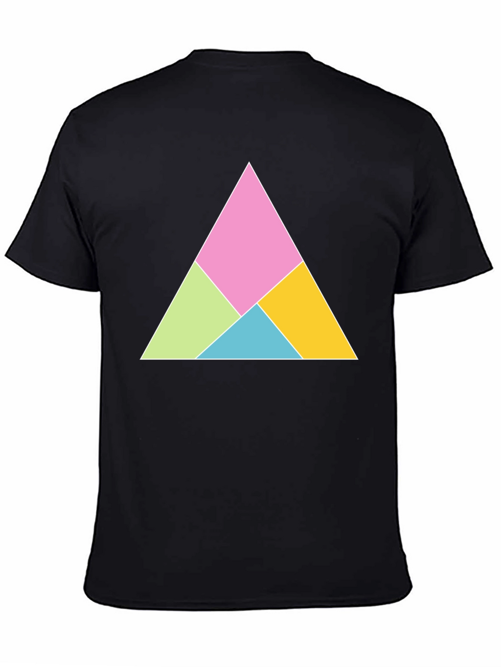 Geometric Triangle Graphic Tee - Modern Design