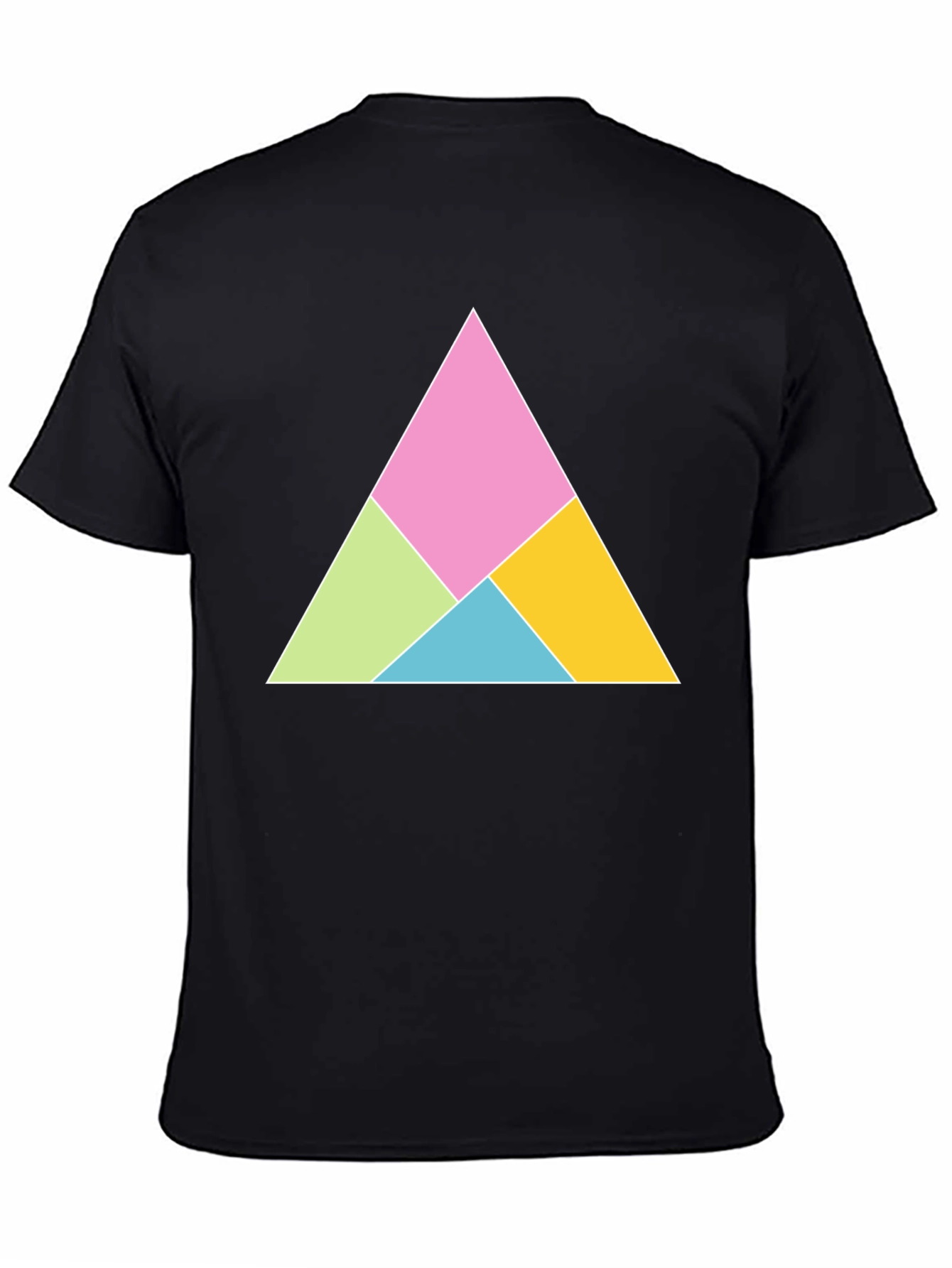 Geometric Triangle Graphic Tee - Modern Design