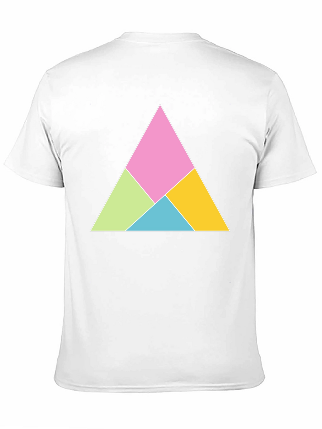 Geometric Triangle Graphic Tee - Modern Design