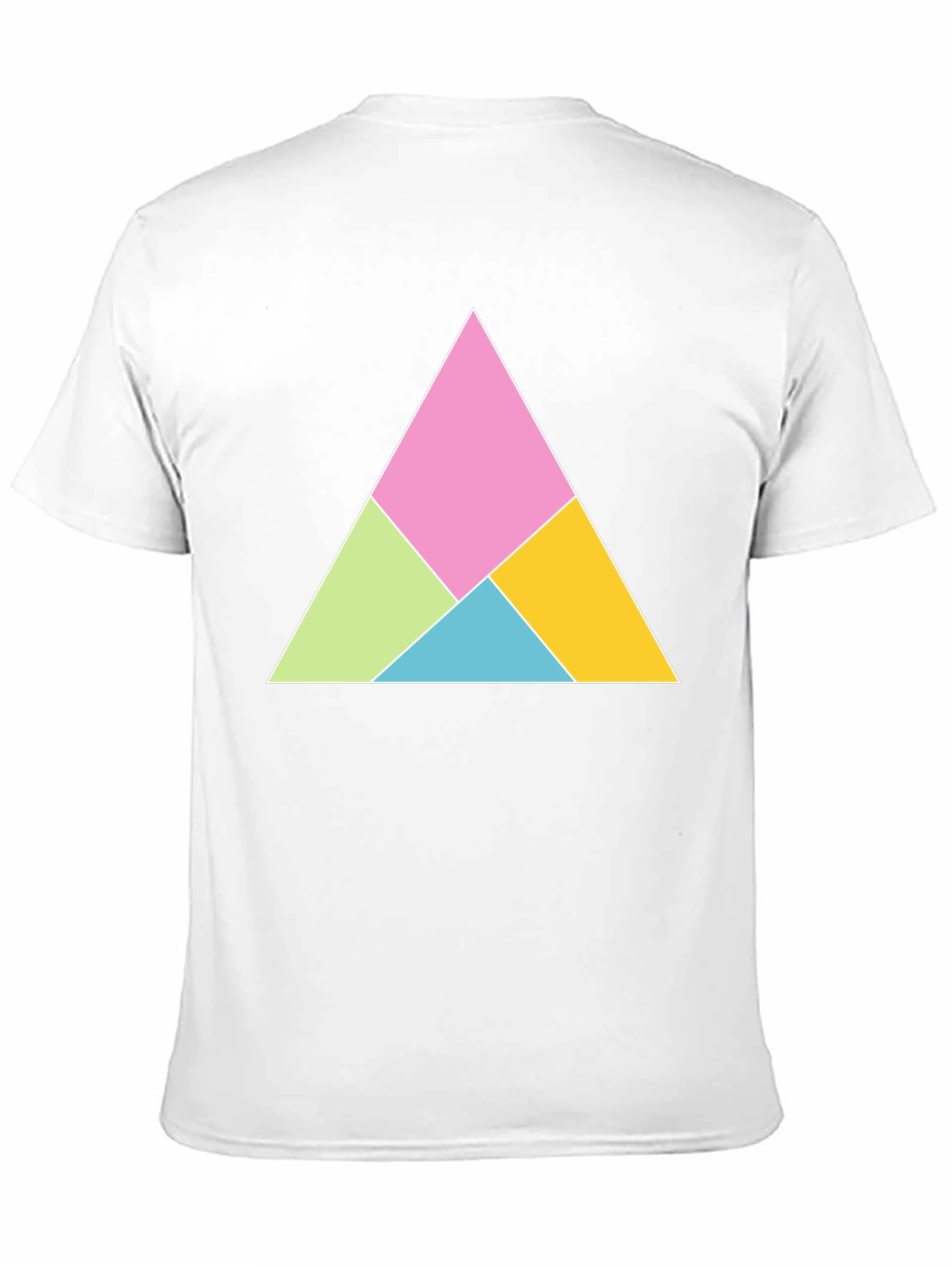 Geometric Triangle Graphic Tee - Modern Design