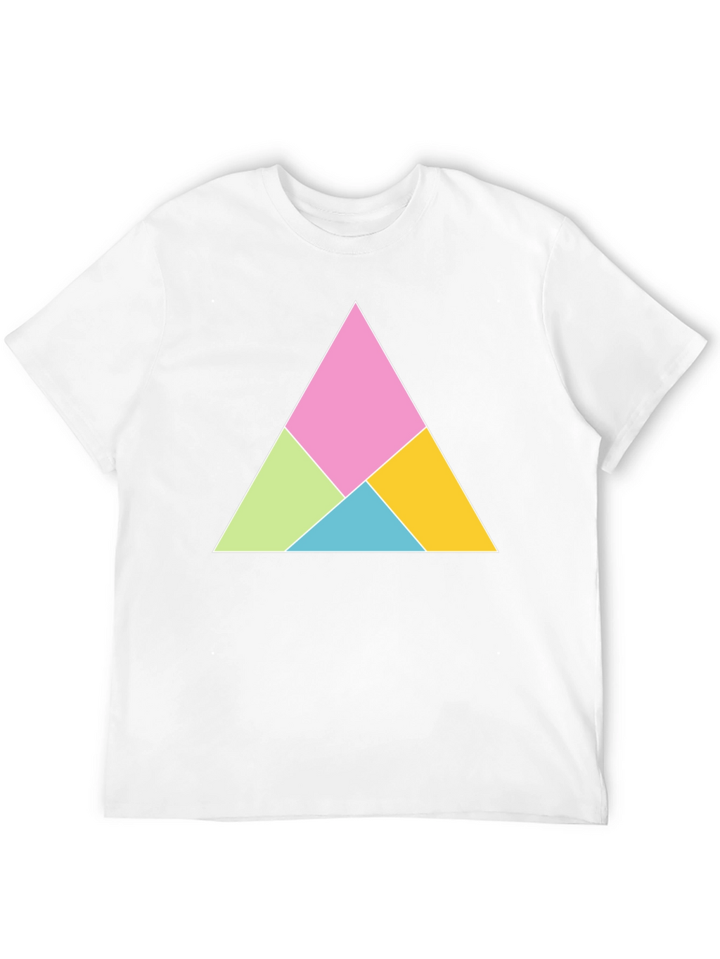 Geometric Triangle Graphic Tee - Modern Design