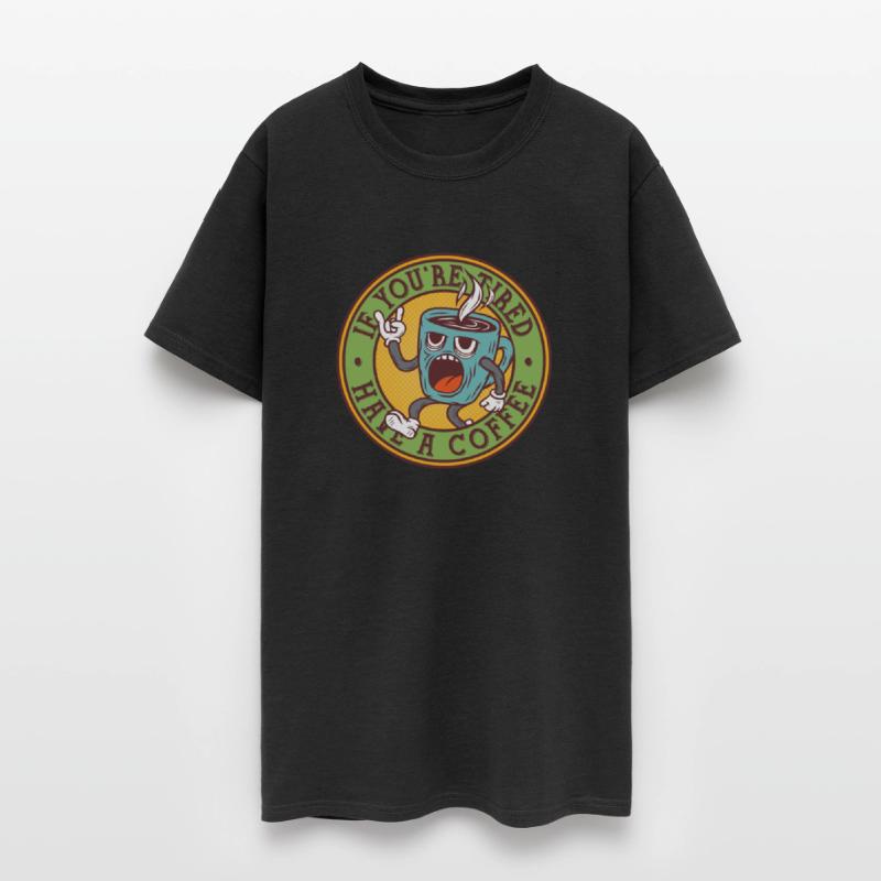 Energetic Coffee Mug Tee For Cafe Addicts