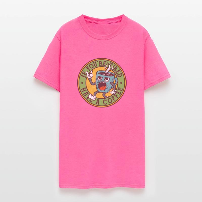 Energetic Coffee Mug Tee For Cafe Addicts