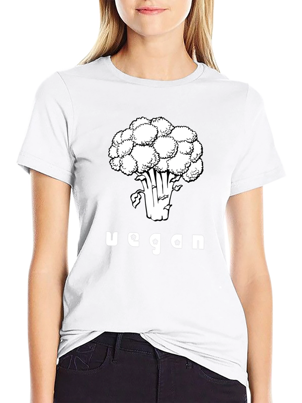 Vegan Broccoli Graphic T-Shirt