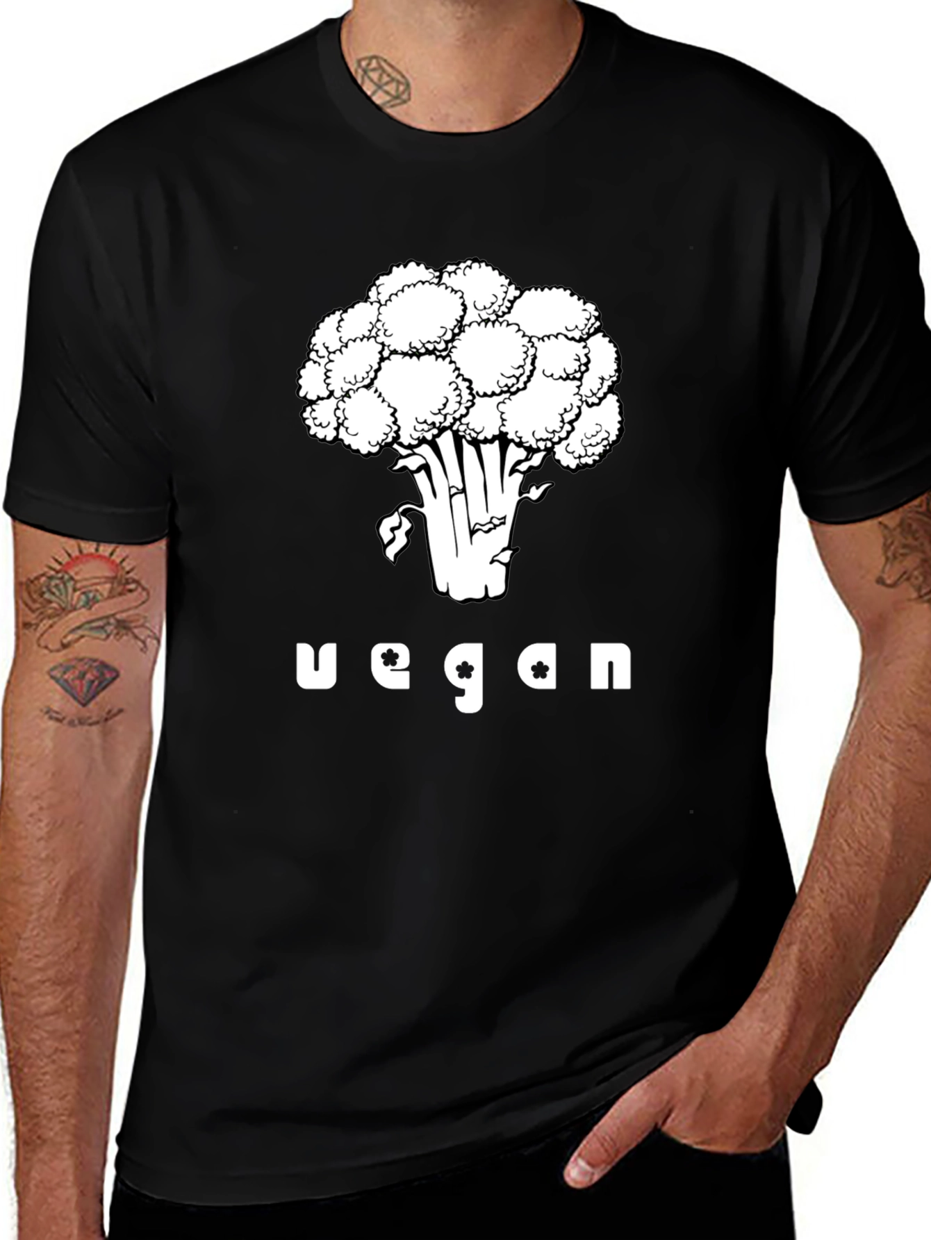 Vegan Broccoli Graphic T-Shirt