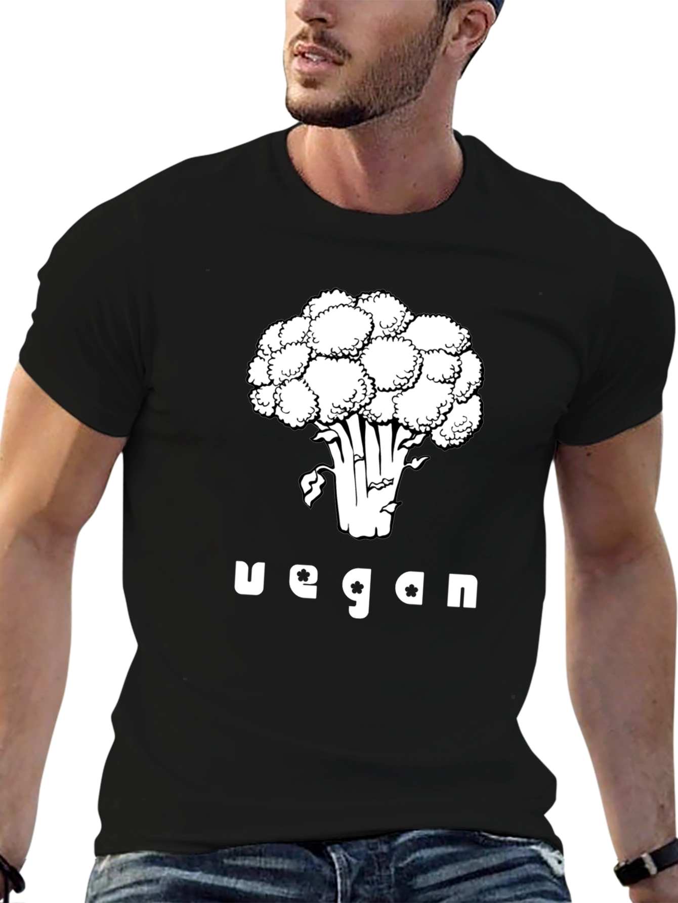 Vegan Broccoli Graphic T-Shirt