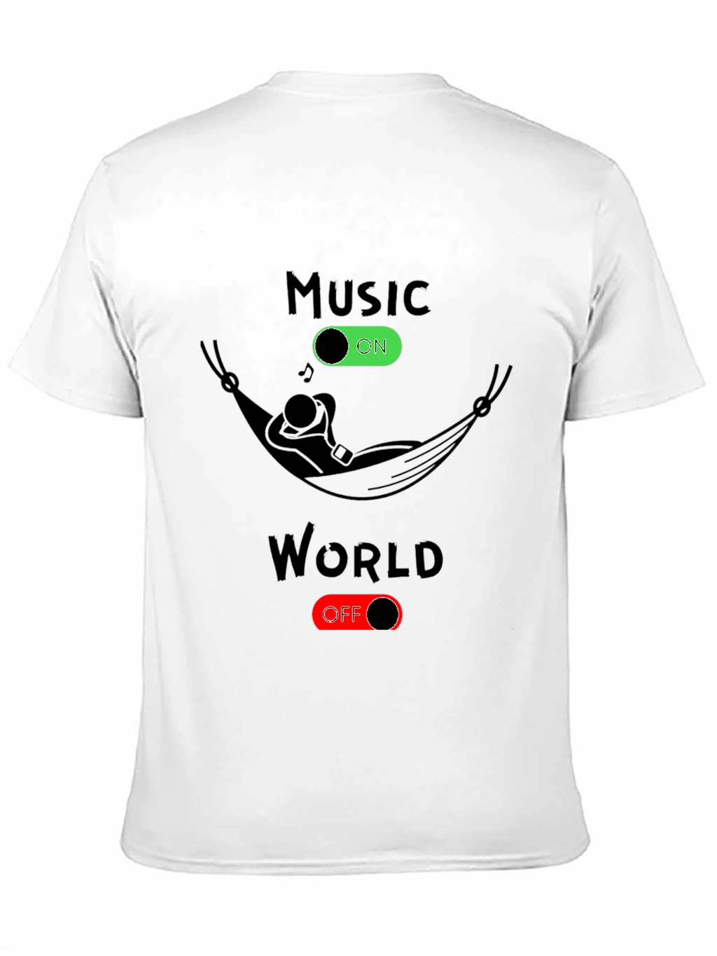 Music On World Off Graphic Tee