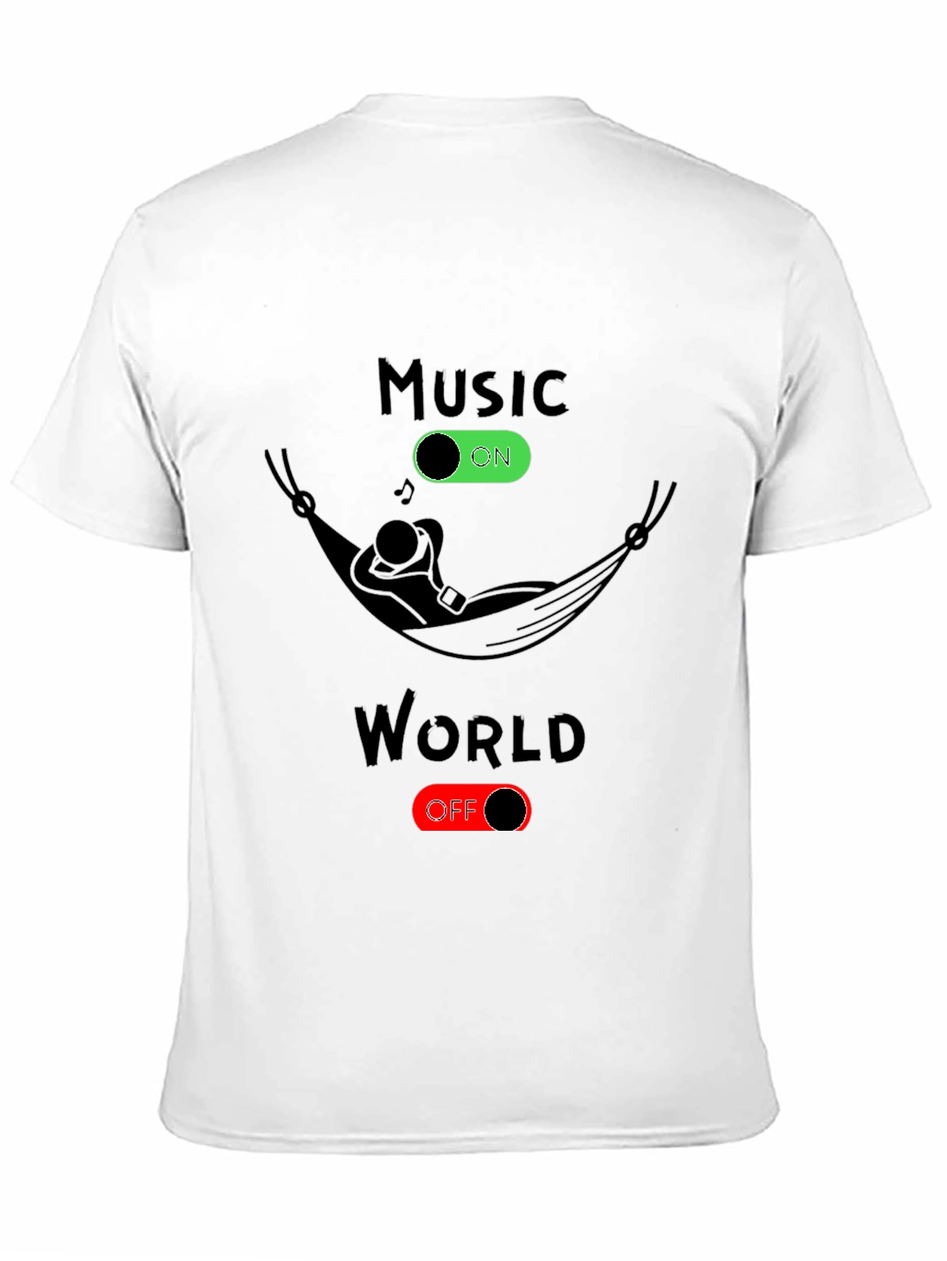 Music On World Off Graphic Tee