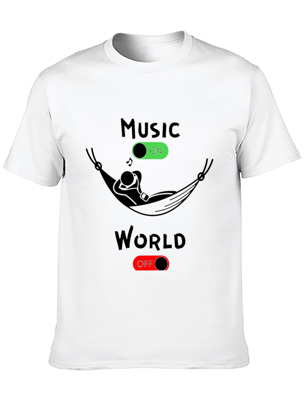 Music On World Off Graphic Tee