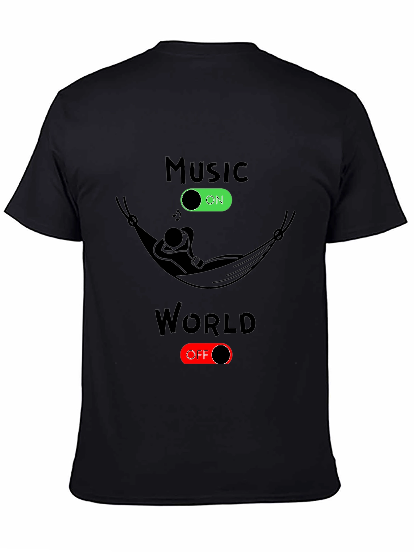Music On World Off Graphic Tee