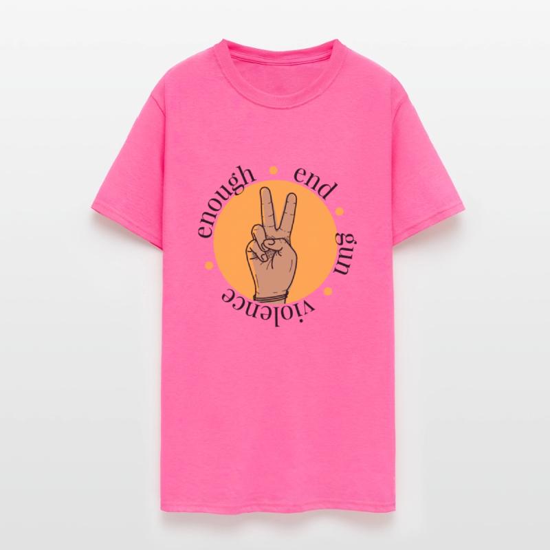 Enough End Gun Violence Peace Sign End Violence