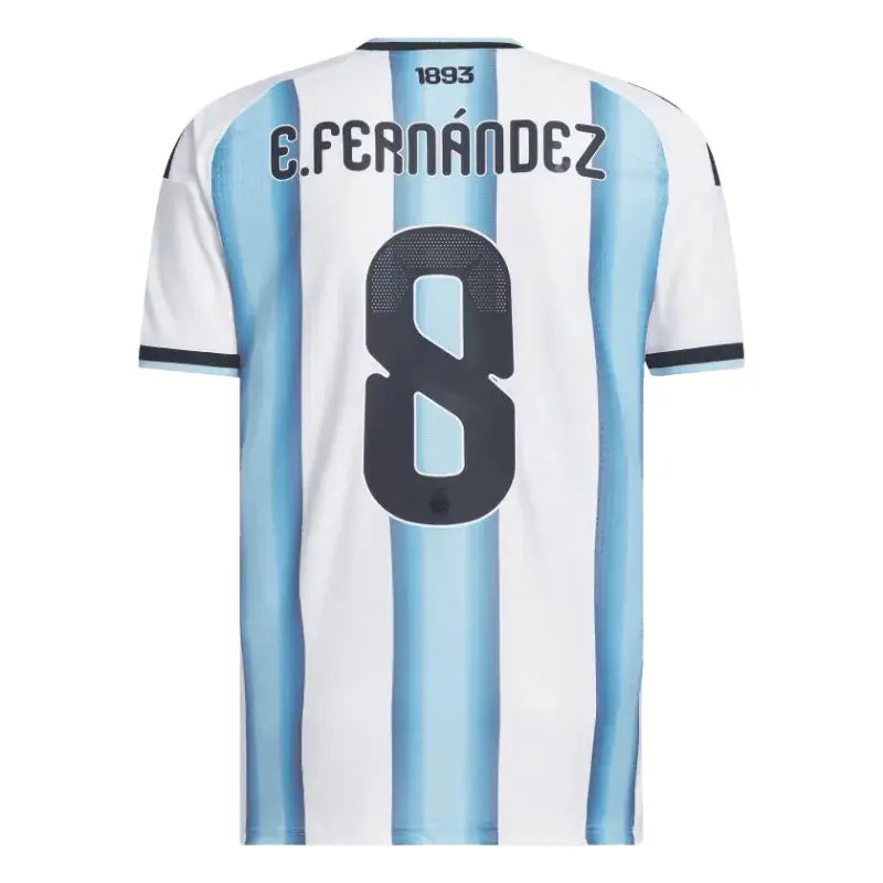 Enzo Fernandes 2026 Argentina Home Jersey Back