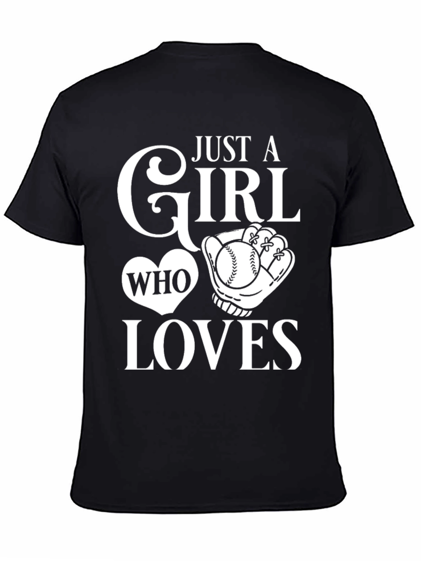 Just A Girl Who Loves Baseball T-Shirt