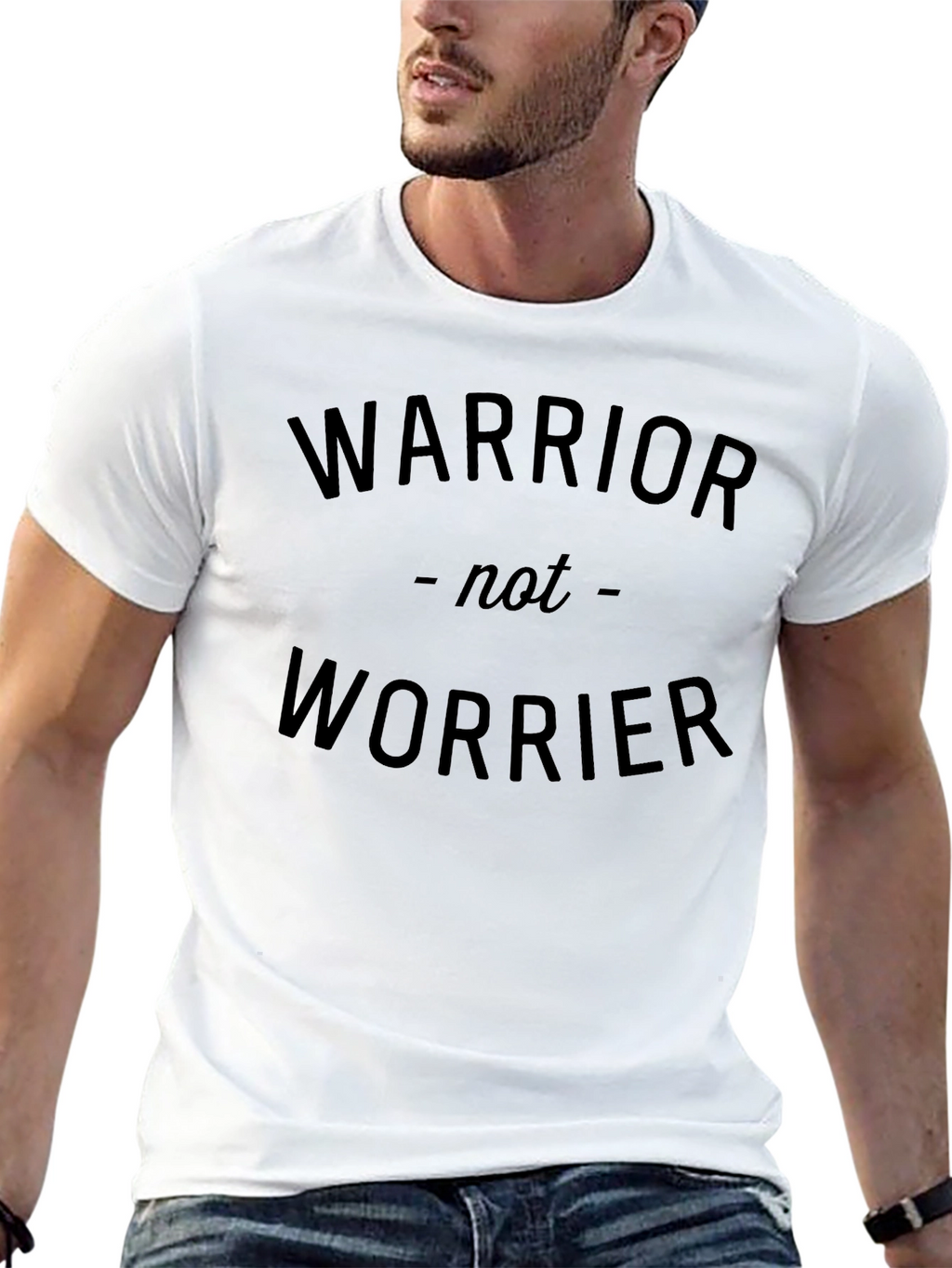 Warrior Not Worrier Graphic T-Shirt
