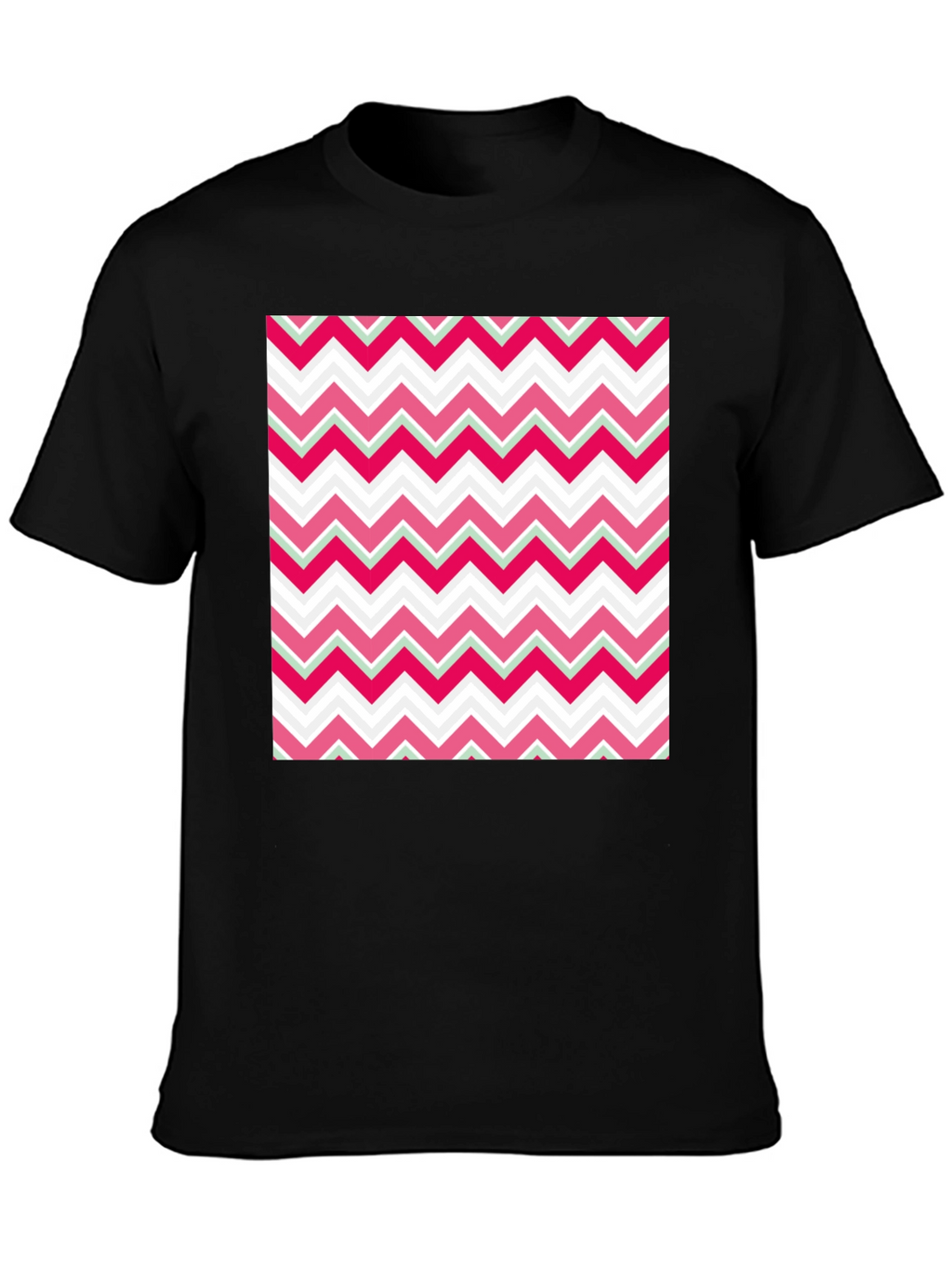Zigzag Pattern T-Shirt - Modern Style