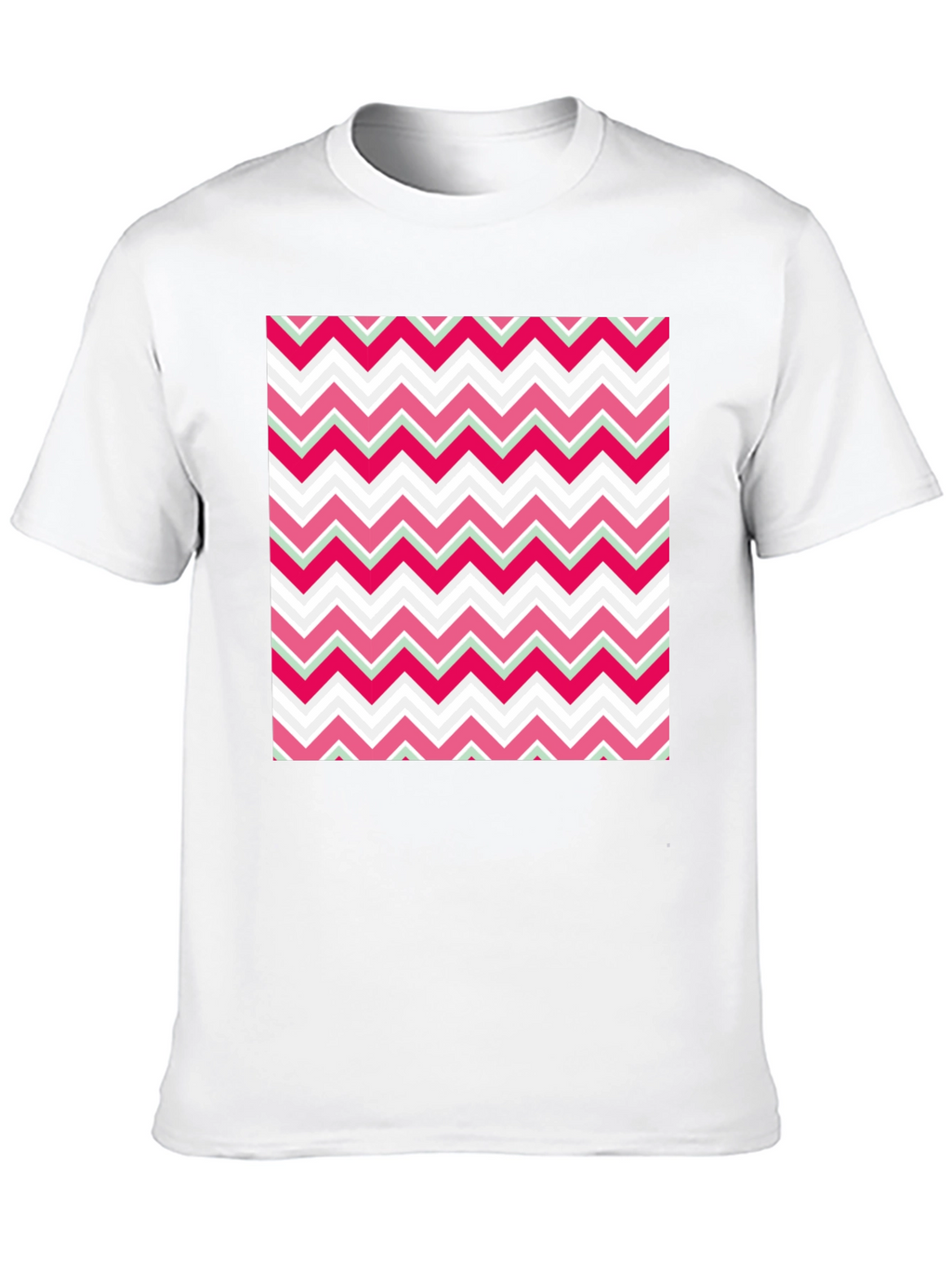 Zigzag Pattern T-Shirt - Modern Style