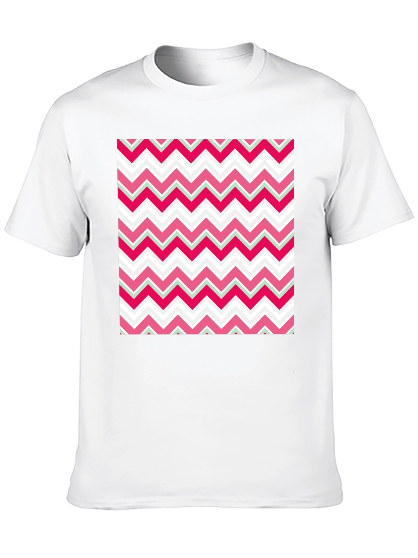 Zigzag Pattern T-Shirt - Modern Style