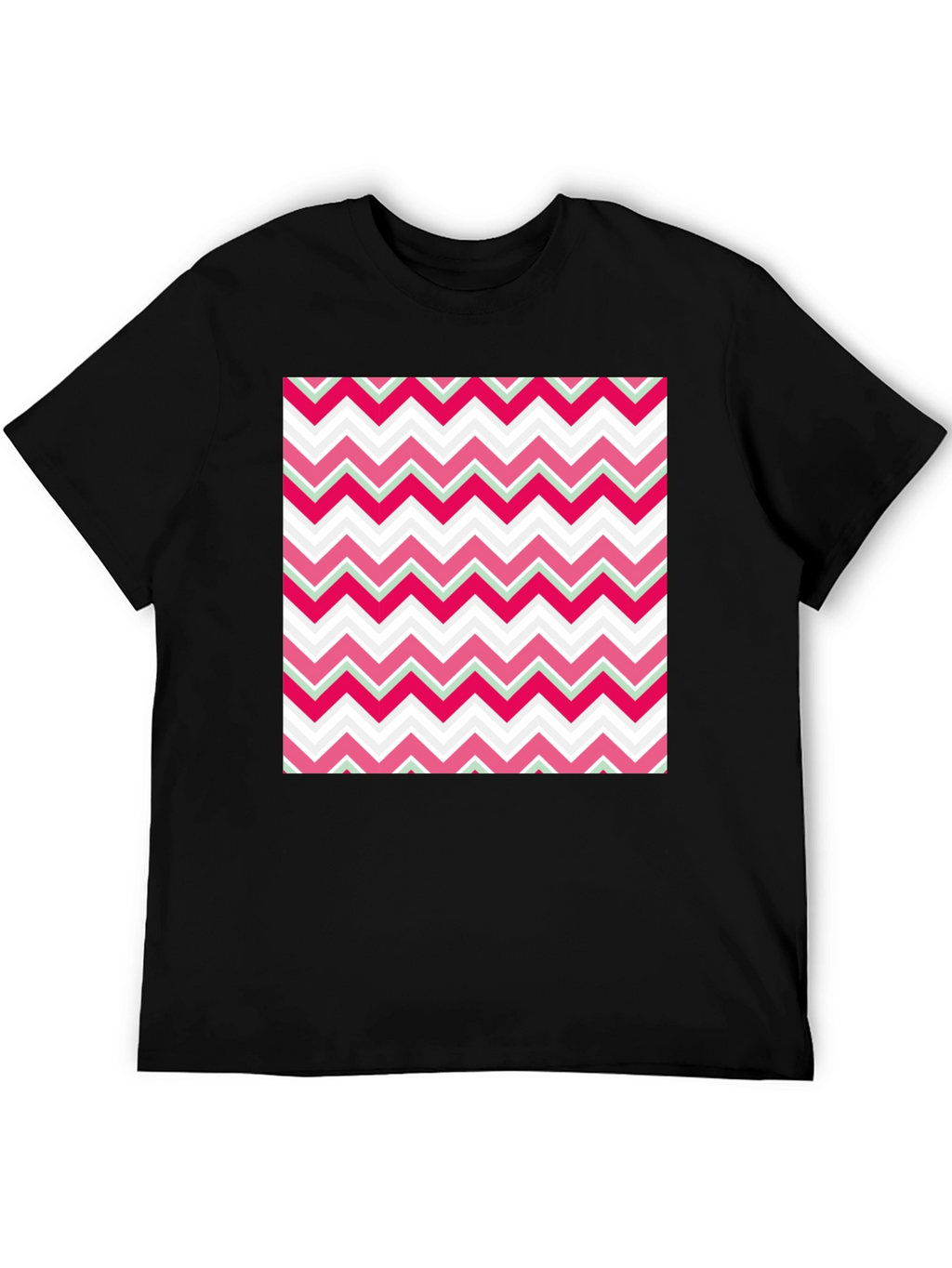 Zigzag Pattern T-Shirt - Modern Style