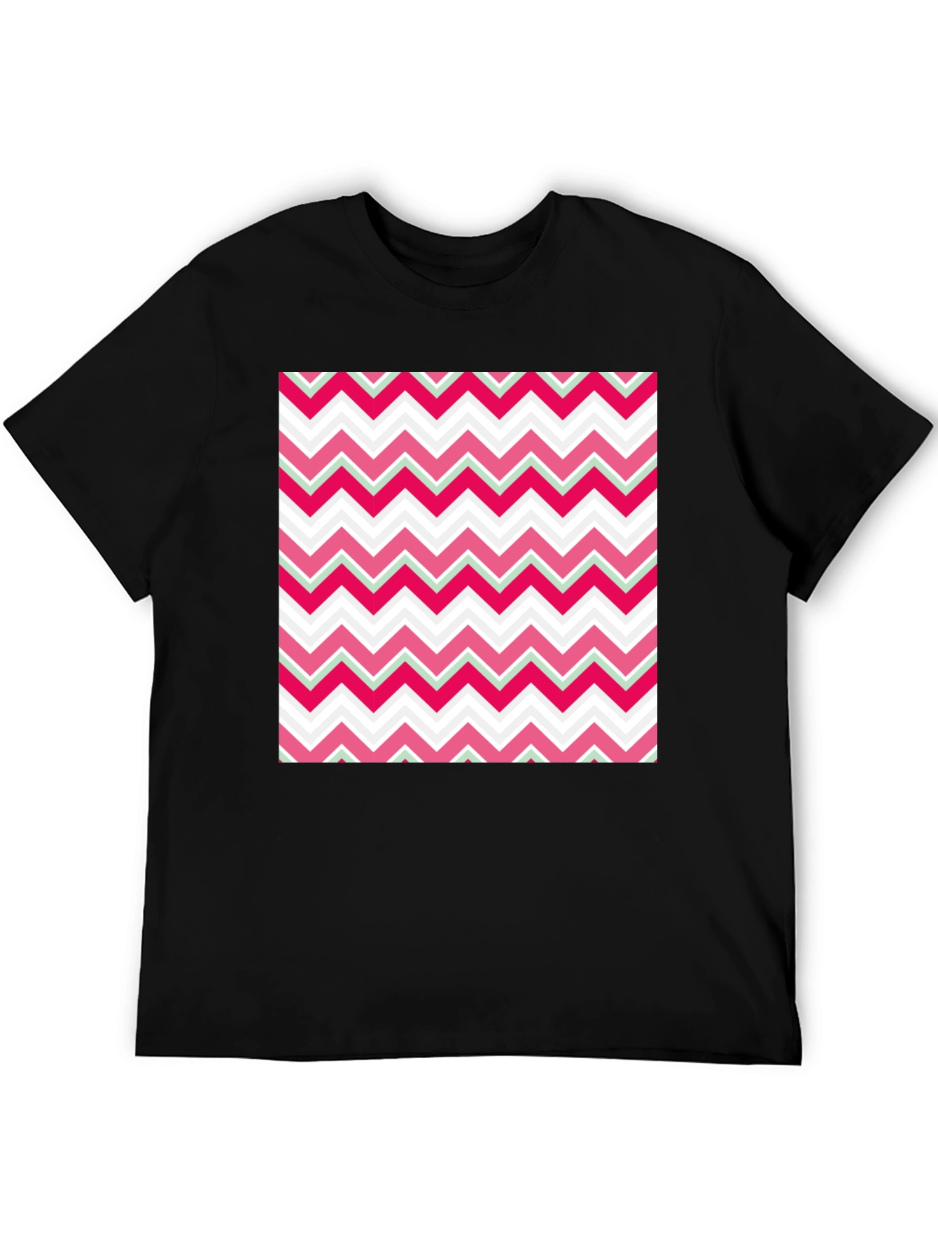 Zigzag Pattern T-Shirt - Modern Style