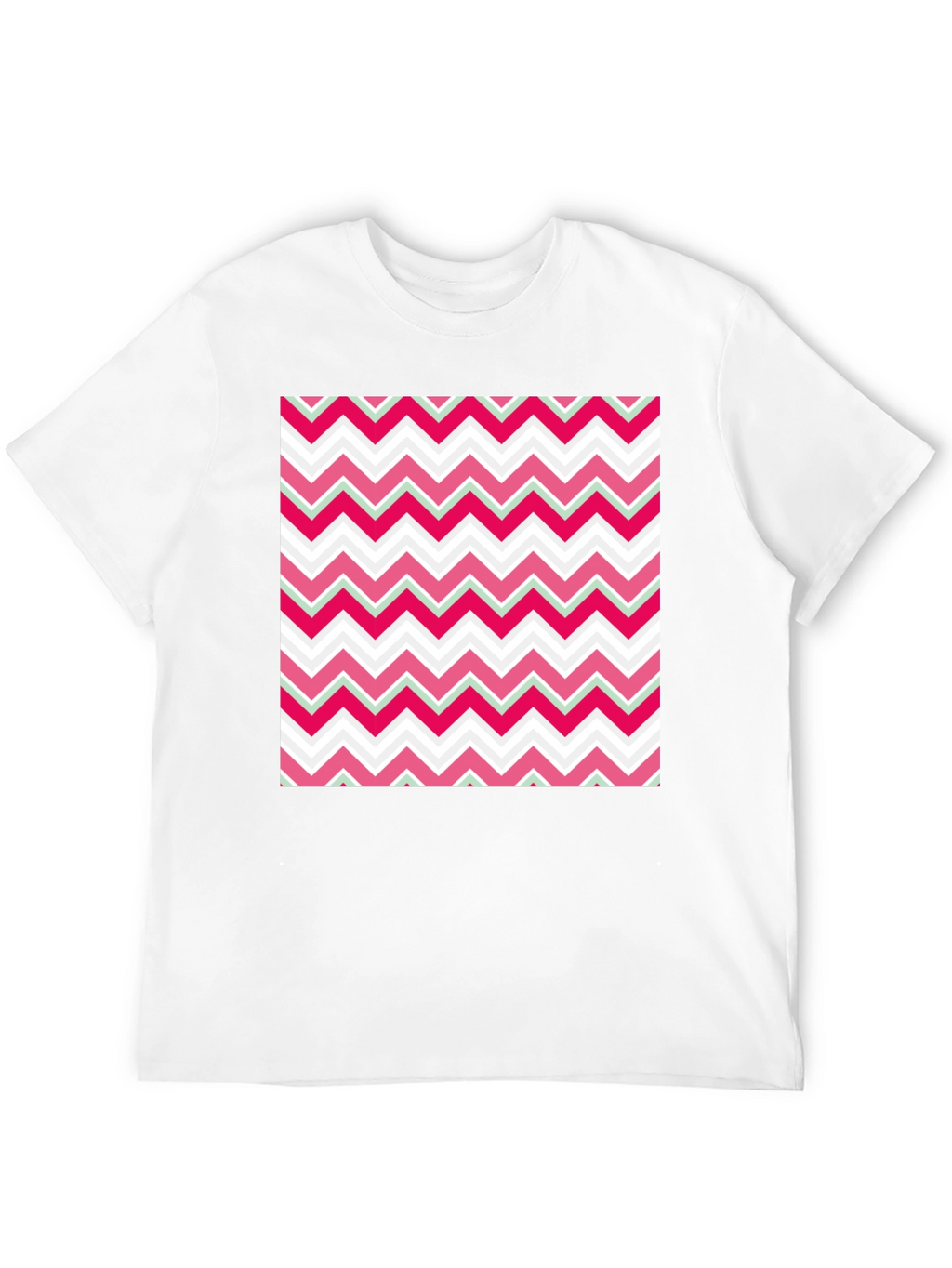 Zigzag Pattern T-Shirt - Modern Style