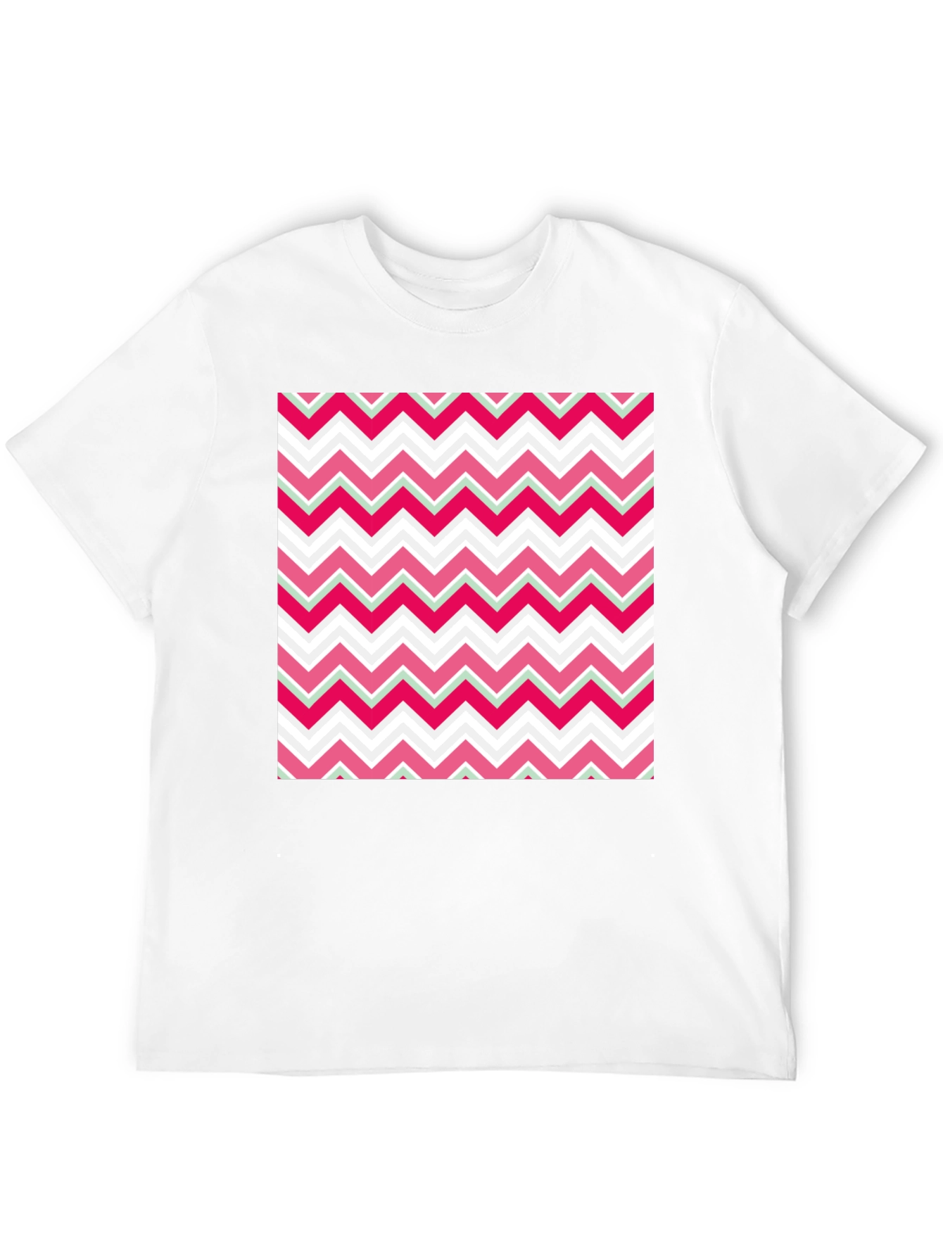 Zigzag Pattern T-Shirt - Modern Style