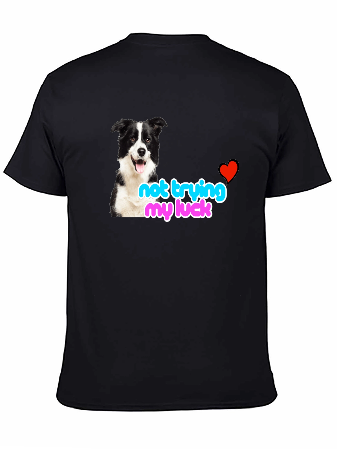 Funny Dog Lover Tee - Not Trying My Luck