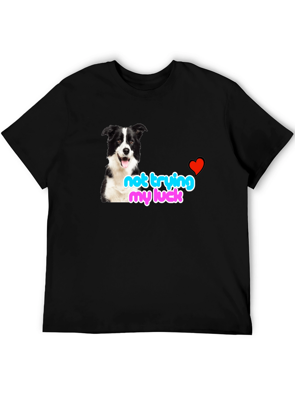 Funny Dog Lover Tee - Not Trying My Luck