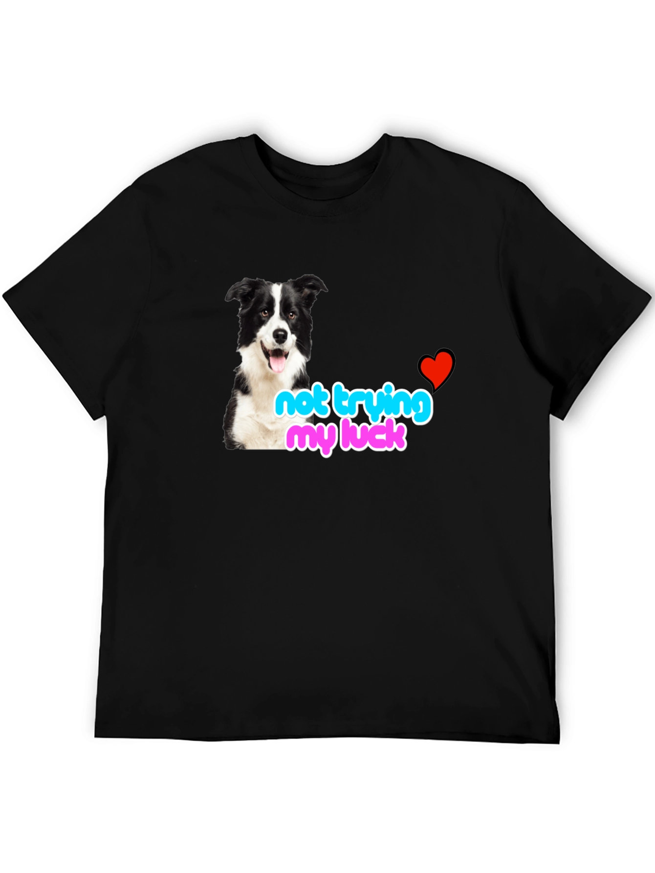 Funny Dog Lover Tee - Not Trying My Luck
