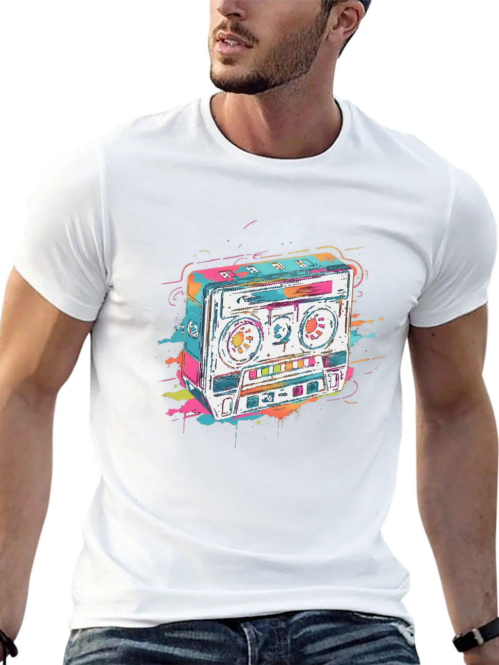 Retro Cassette Tape Graphic Tee