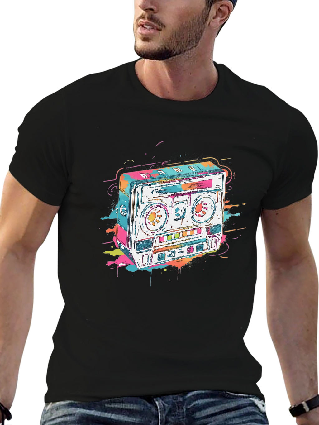 Retro Cassette Tape Graphic Tee