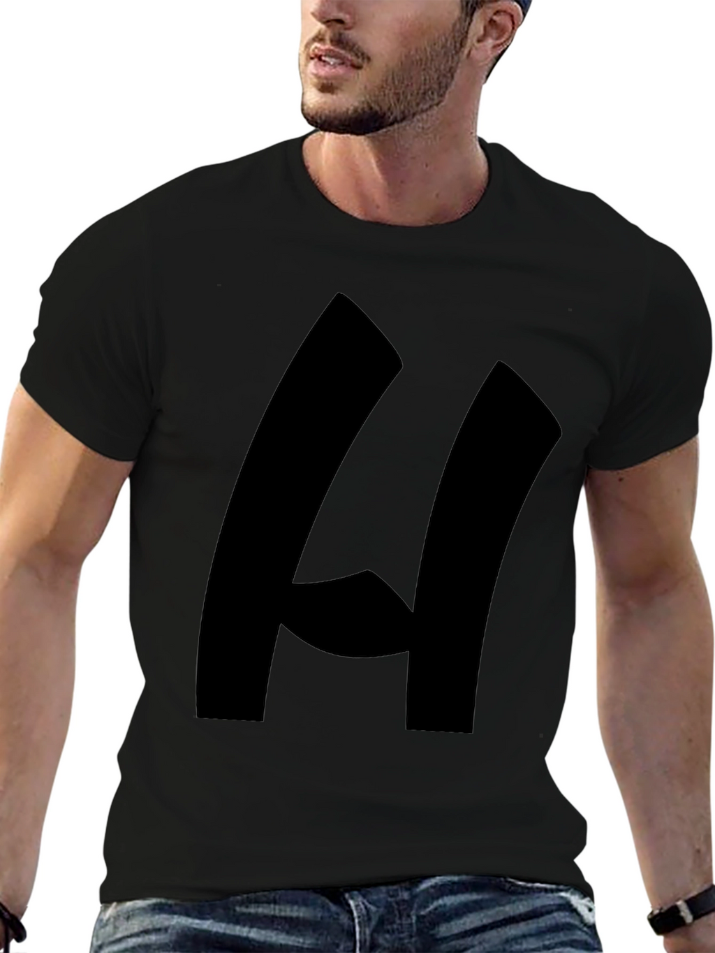 Bold Graphic Black T-Shirt