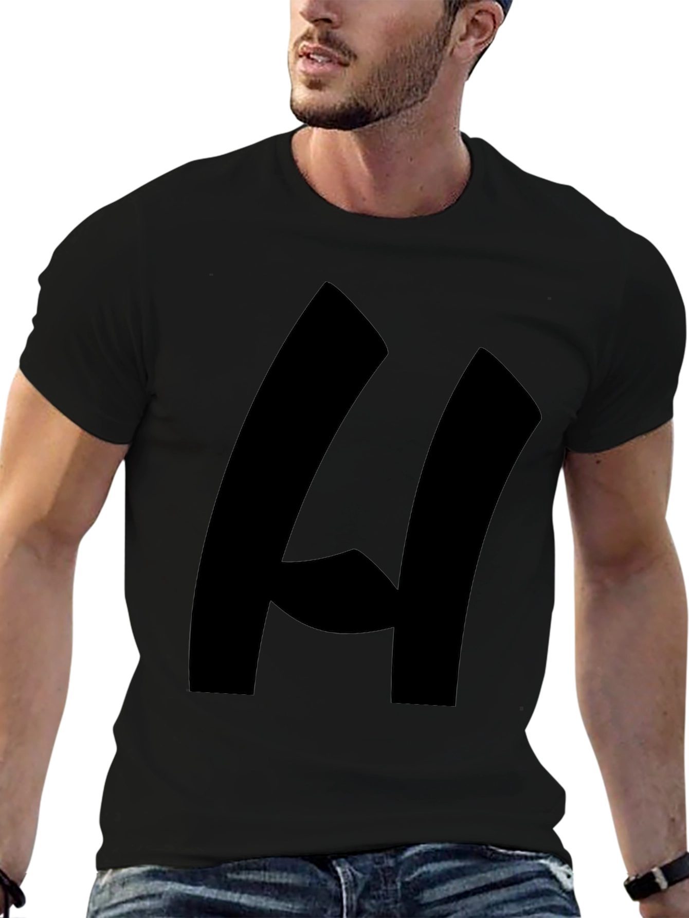 Bold Graphic Black T-Shirt