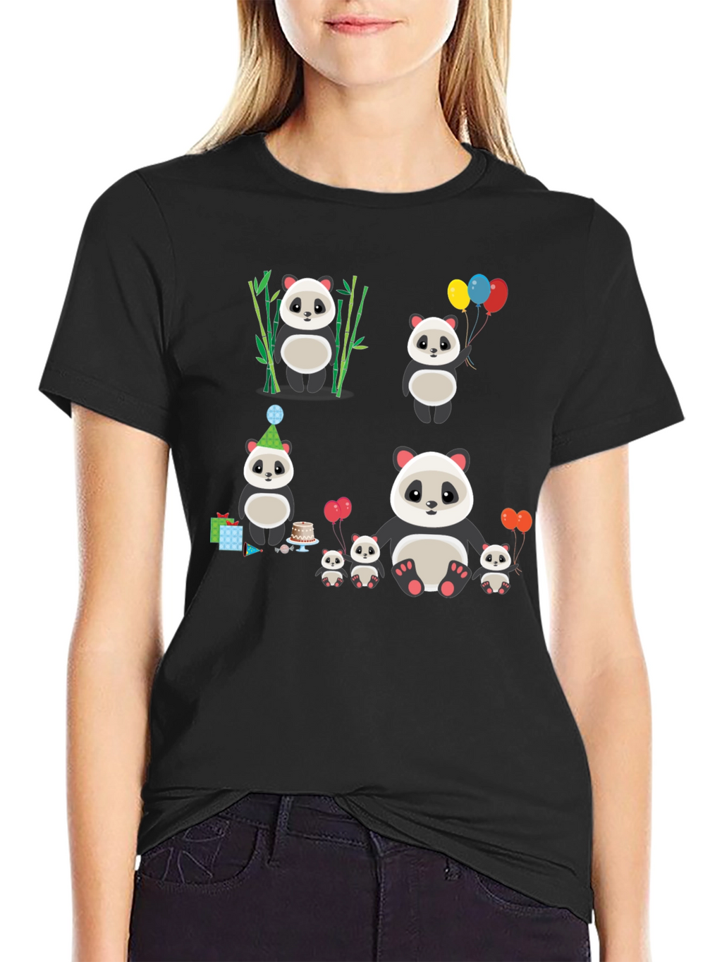 Cute Panda Family T-Shirt
