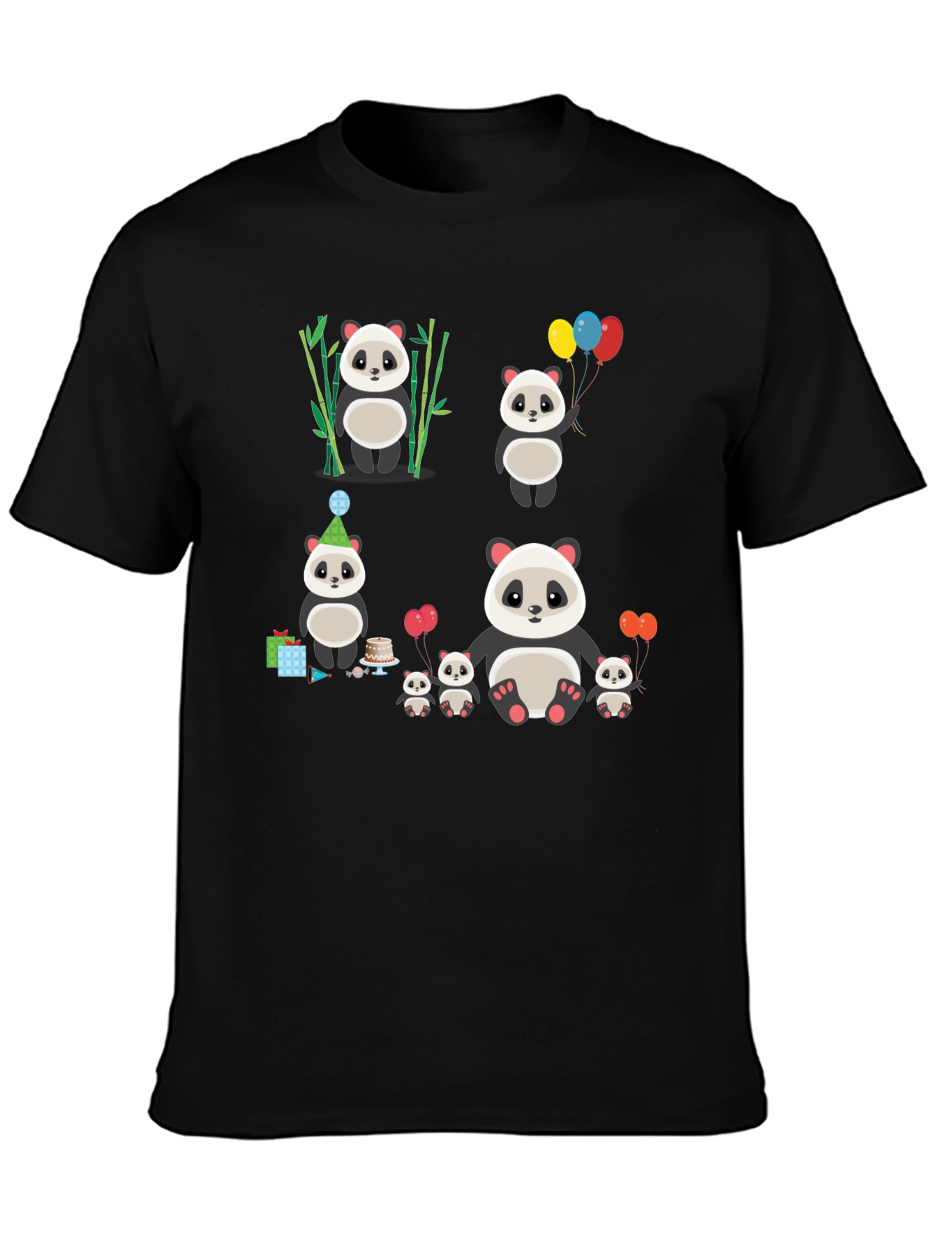 Cute Panda Family T-Shirt