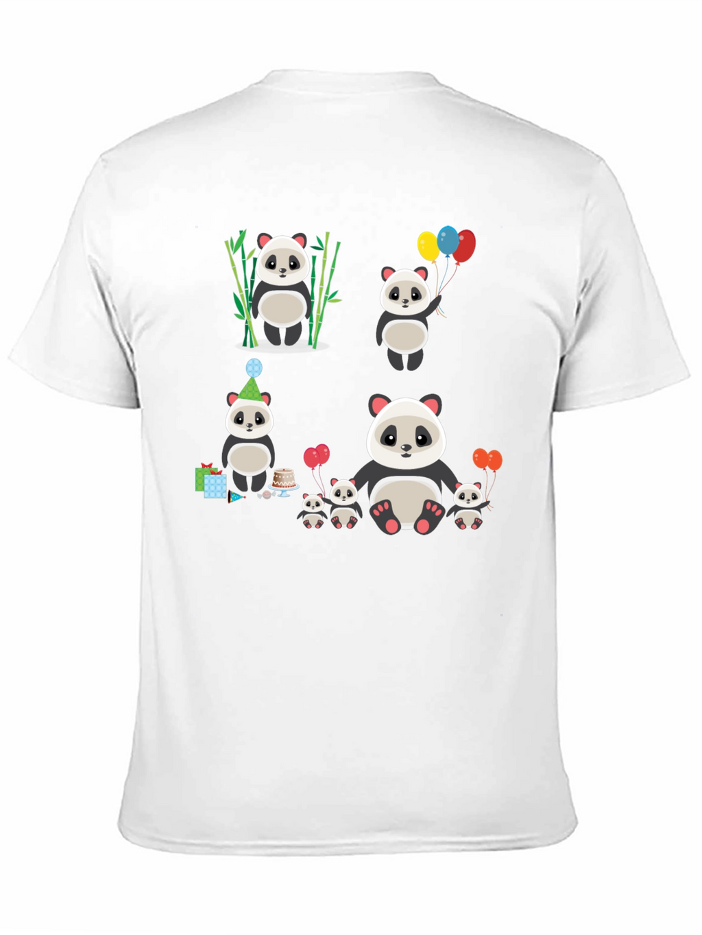 Cute Panda Family T-Shirt