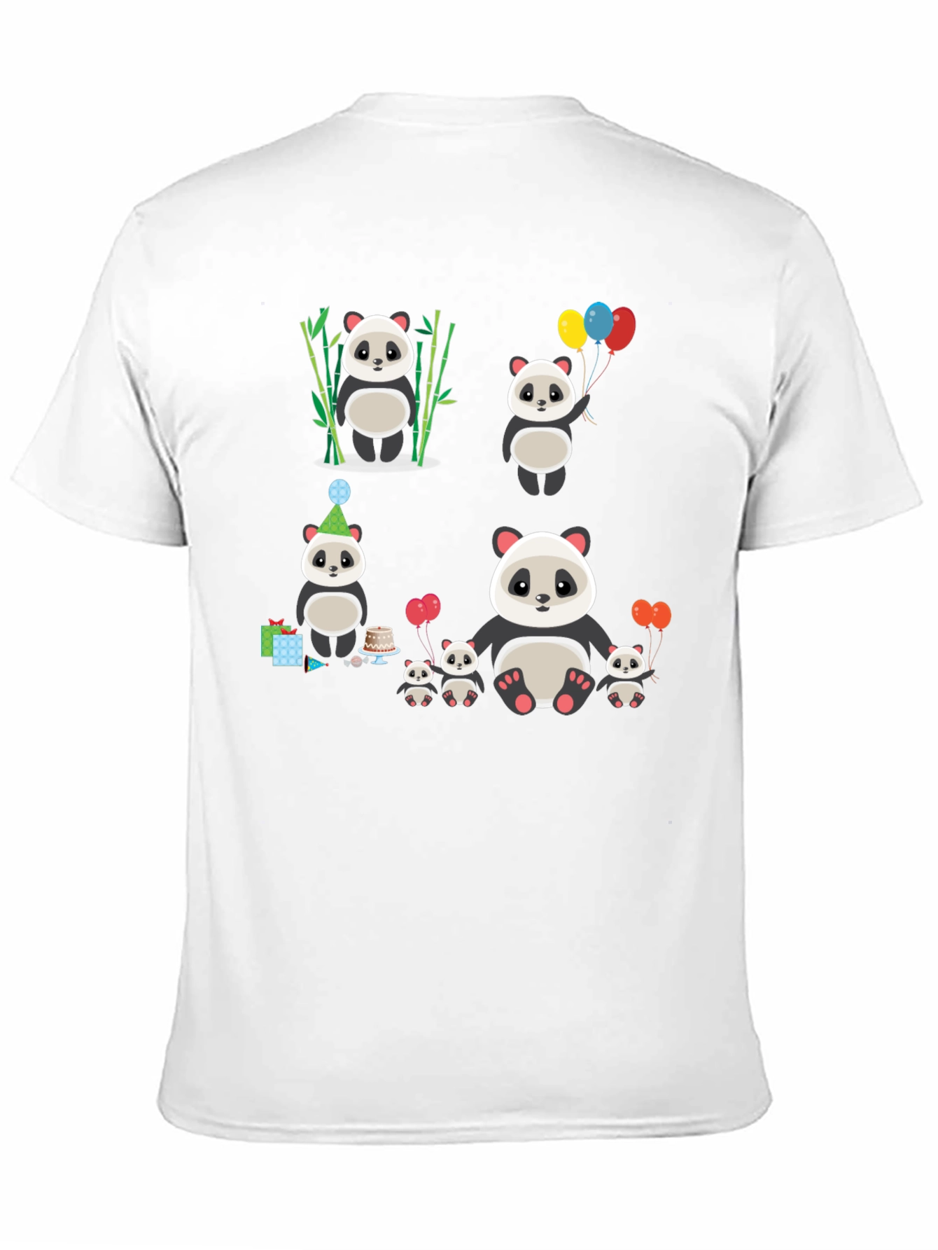 Cute Panda Family T-Shirt