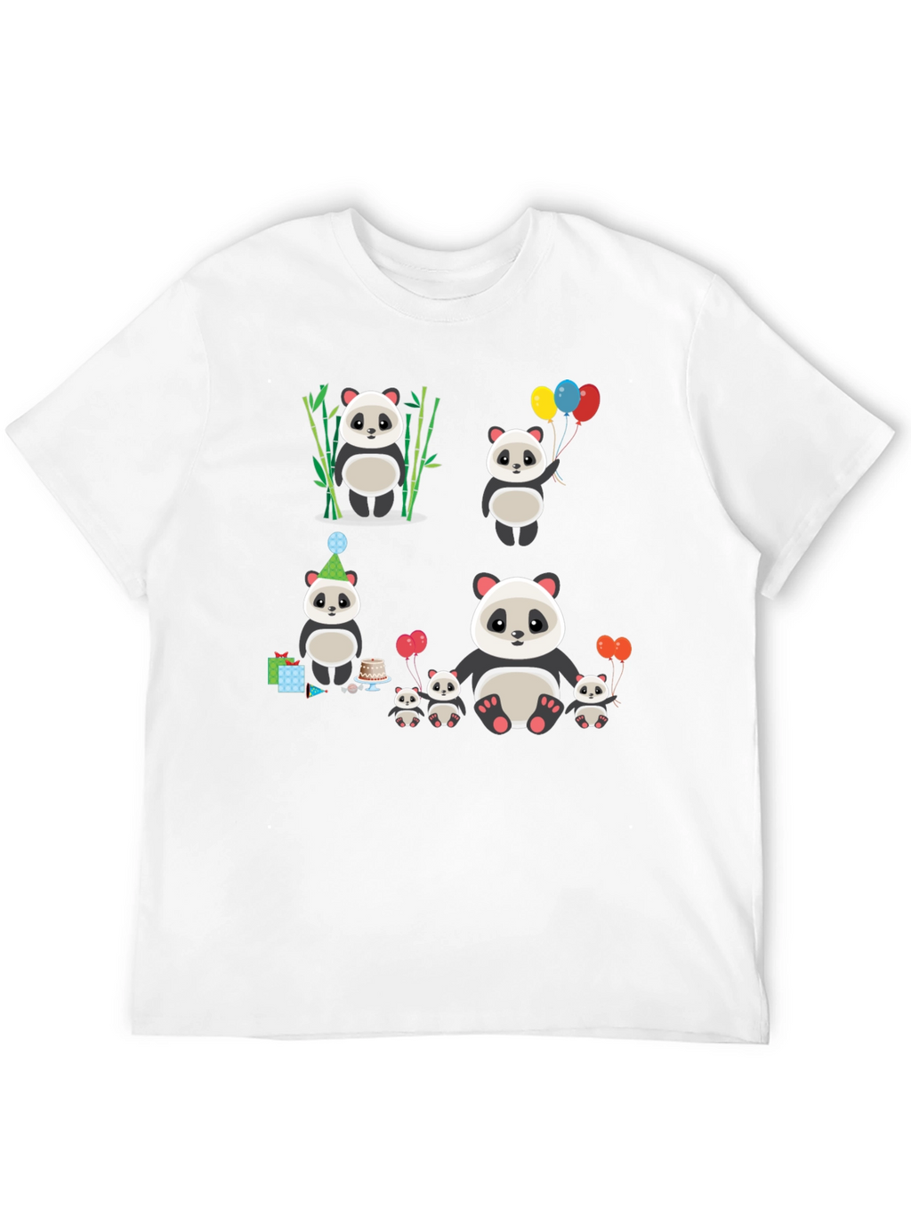 Cute Panda Family T-Shirt