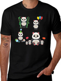 Cute Panda Family T-Shirt