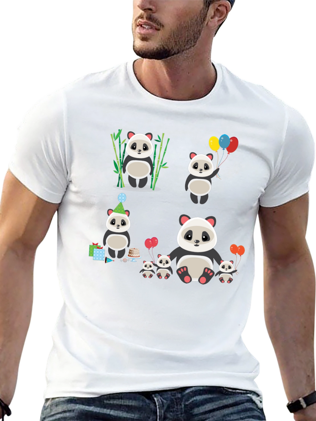 Cute Panda Family T-Shirt