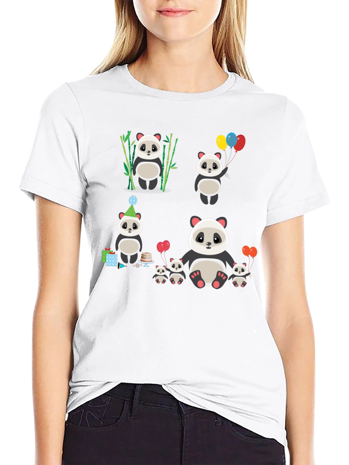 Cute Panda Family T-Shirt