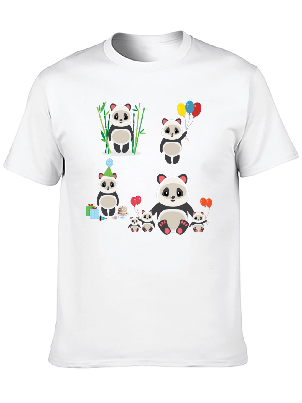 Cute Panda Family T-Shirt
