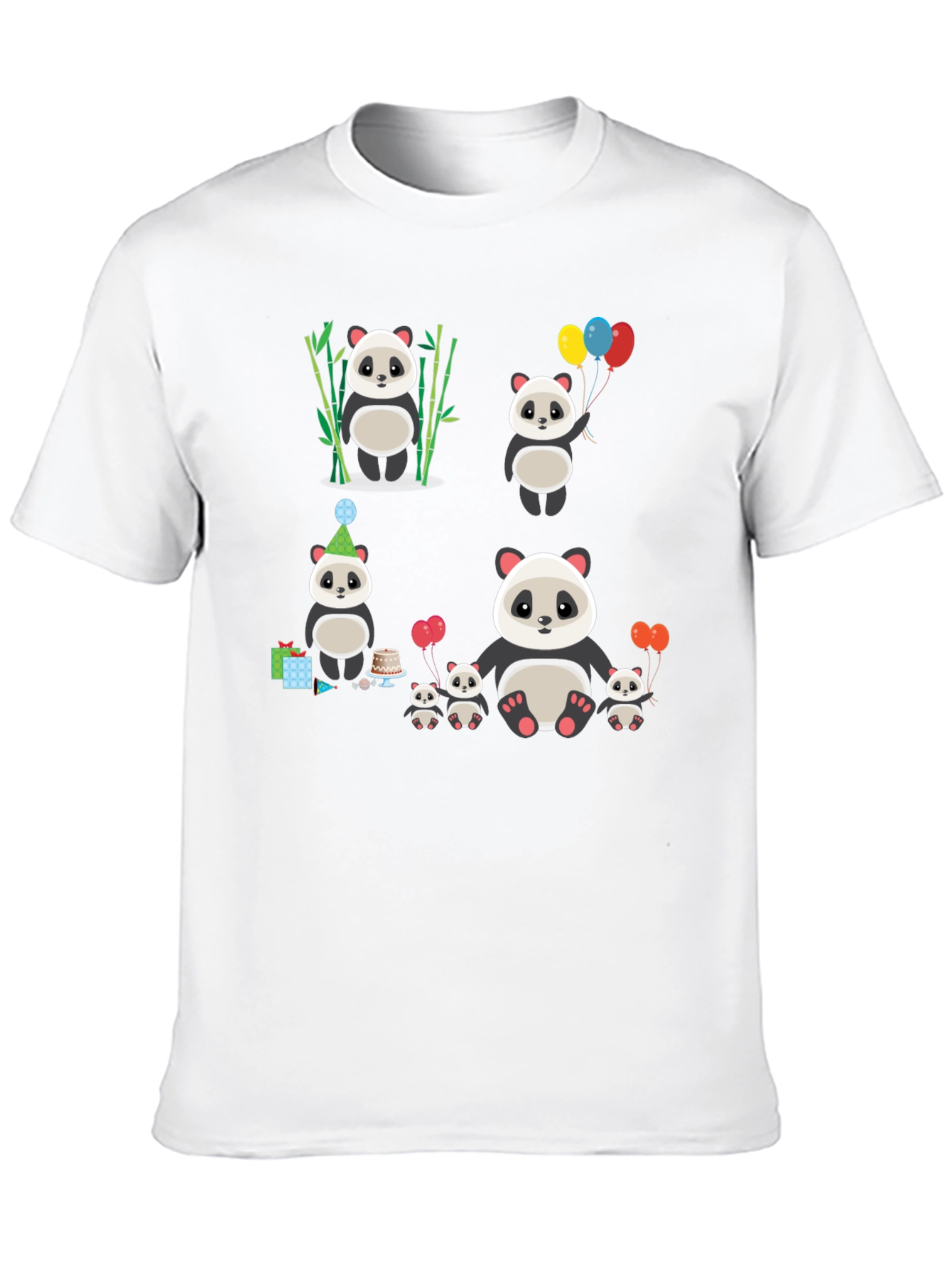 Cute Panda Family T-Shirt