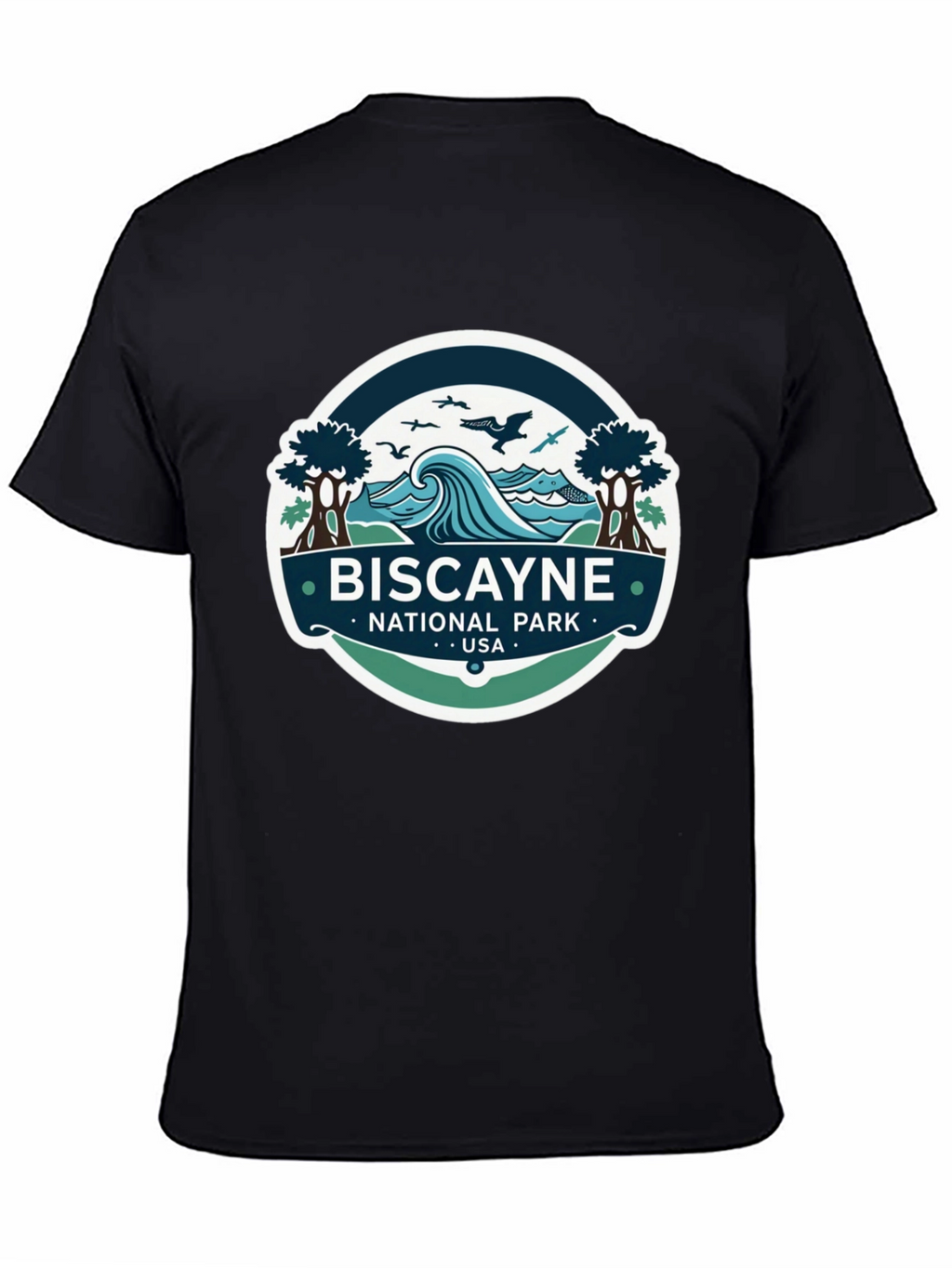 Biscayne National Park T-Shirt Black Cotton Tee