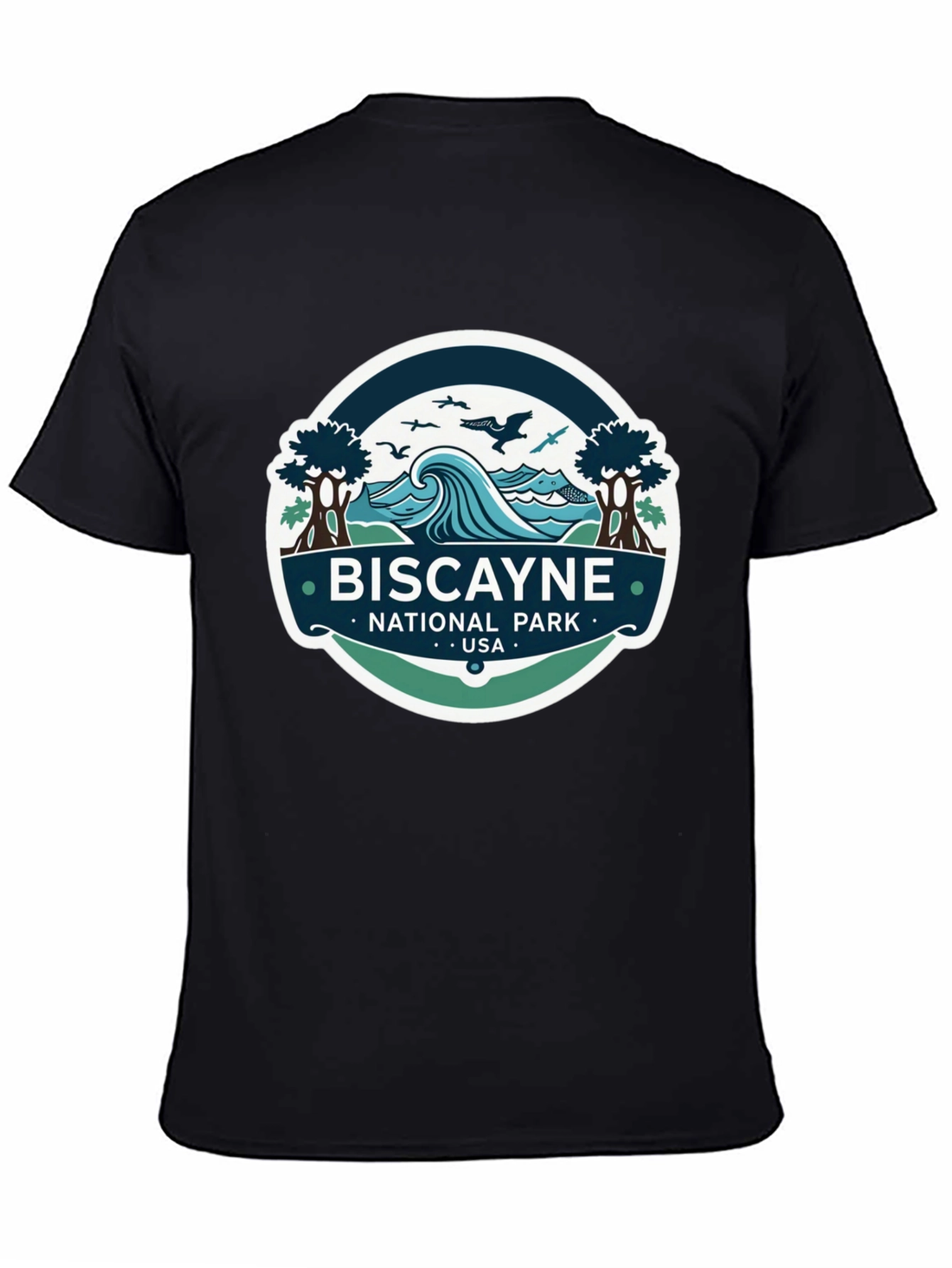 Biscayne National Park T-Shirt Black Cotton Tee