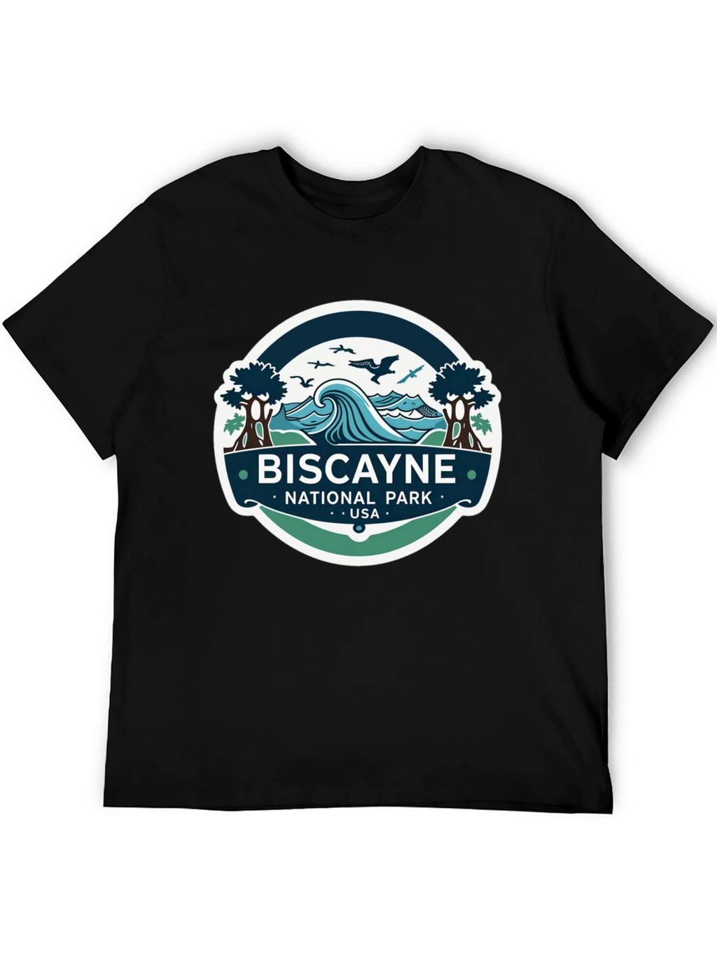 Biscayne National Park T-Shirt Black Cotton Tee