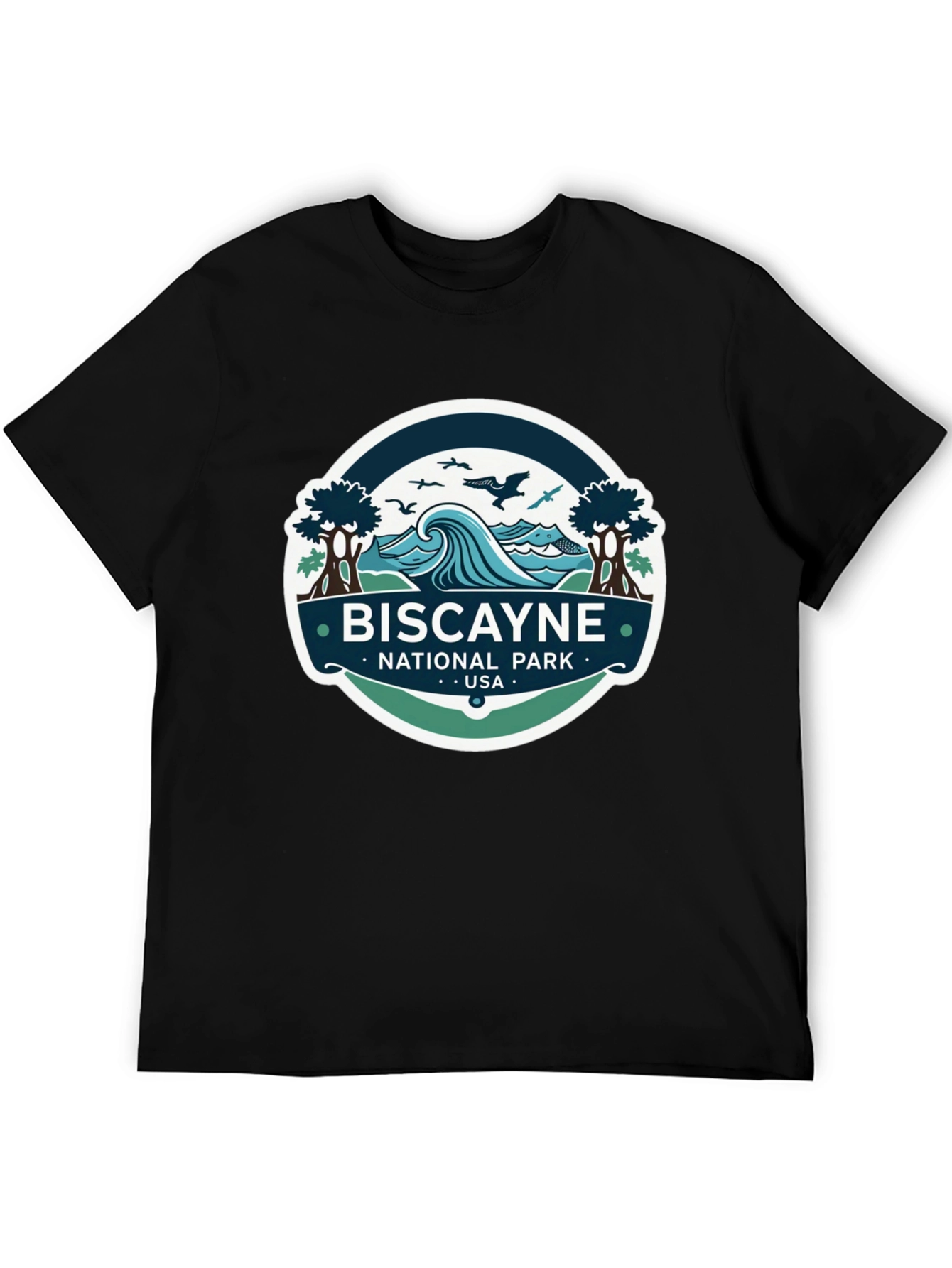 Biscayne National Park T-Shirt Black Cotton Tee