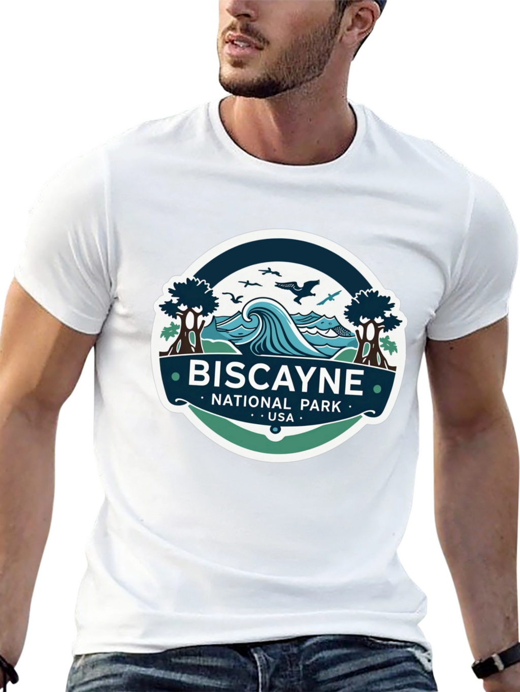 Biscayne National Park T-Shirt Black Cotton Tee