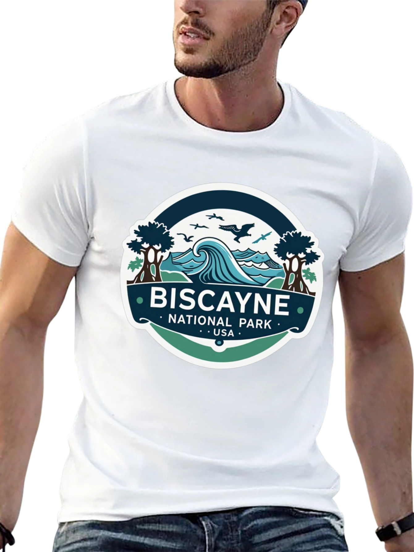 Biscayne National Park T-Shirt Black Cotton Tee