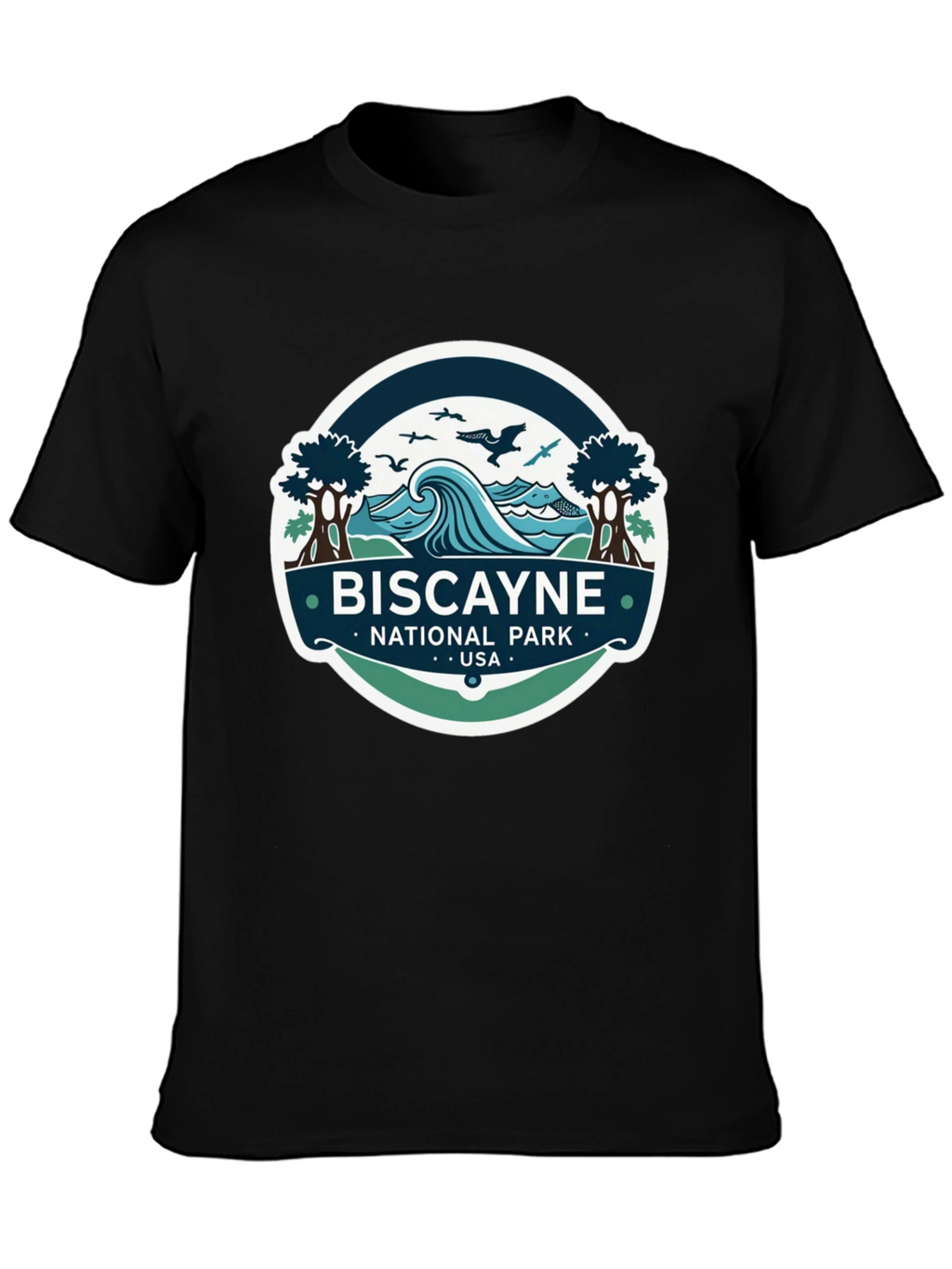Biscayne National Park T-Shirt Black Cotton Tee
